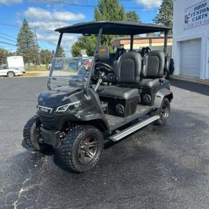 2025 Edge EV Cruze 4 Lithium Golf Cart – Charcoal, Forward Facing