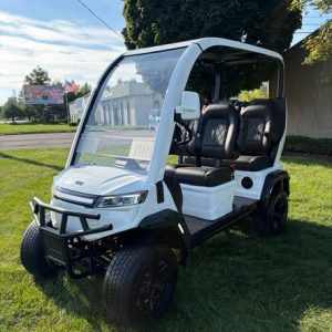 2026 NIU GT Lithium Golf Cart – White, Lifted, Forward Facing