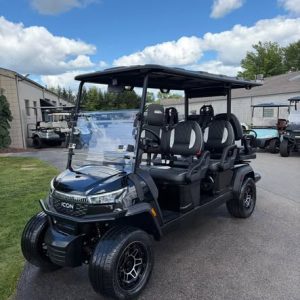 2026 ICON i60LX Lithium Golf Cart – Black, 6 Passenger