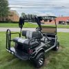 black Club Car DS 48V rear flip seat and enclosure