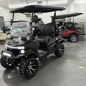 Denago Nomad XL Lithium Golf Cart – Black, Lifted, Street Legal