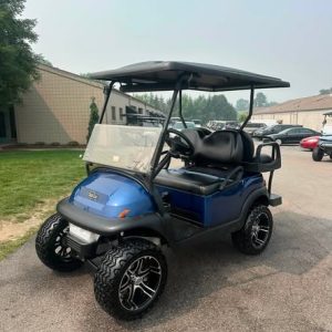 2023 Club Car Precedent EFI Gas Golf Cart – Blue, Lifted