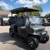 charcoal-2026-denago-rover-xl-lithium-2 charcoal gray Denago Rover XL lithium cart showing LED light bar and brush guard