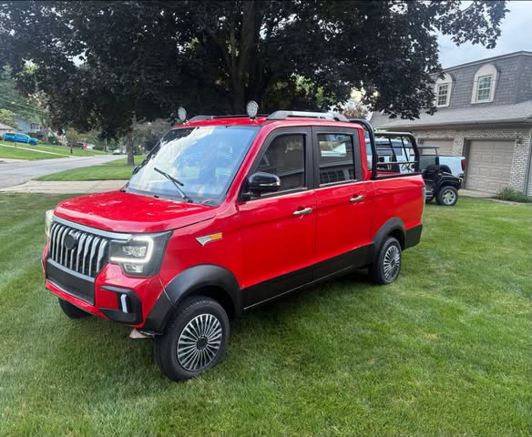 Golf cart financing – 2022 Coco Mini Truck Electric LSV – Red, Crew Cab, Low Miles
