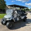 silver 2026 ICON i60LX lithium golf cart front angle view