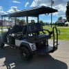 silver ICON i60LX rear quarter view showing grab bar and footrest