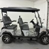 silver Denago Rover XL full side profile showing four-passenger seating layout