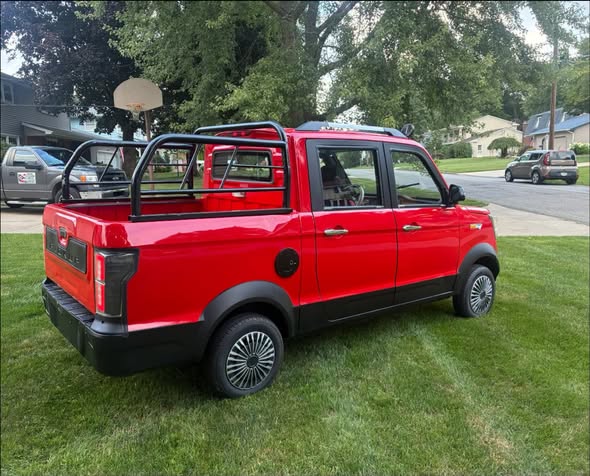 Used golf cart checklist – 2022 Coco Mini Truck Electric LSV – Red, Crew Cab, Low Miles