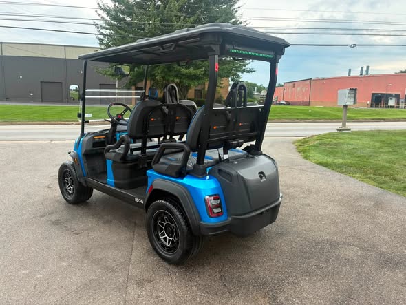 Used golf cart checklist – 2026 ICON i40FX Lithium Golf Cart – Blue, Forward-Facing 4 Passenger