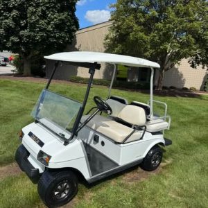 Club Car DS Lithium Golf Cart – White, Lithium Conversion